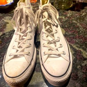 CONVERSEAllStarChuckTaylorWhiteLeatherHitopWms9M